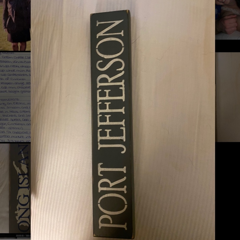 Port Jefferson wooden sign